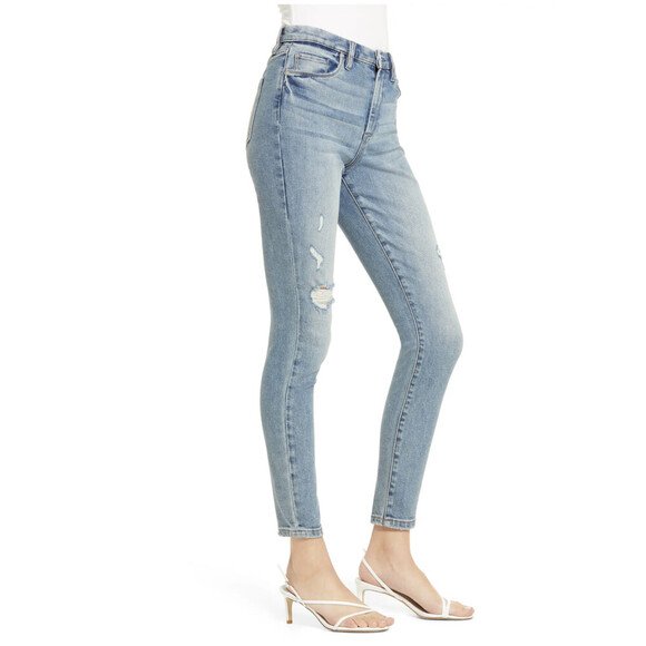 Blank NYC women's The Great Jones Ripped High-Rise Skinny Jeans Size 26 - Picture 3 of 8